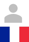 French flag and person icon only
