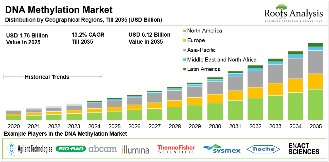 DNA Methylation Market Distribution by Geographical Regions