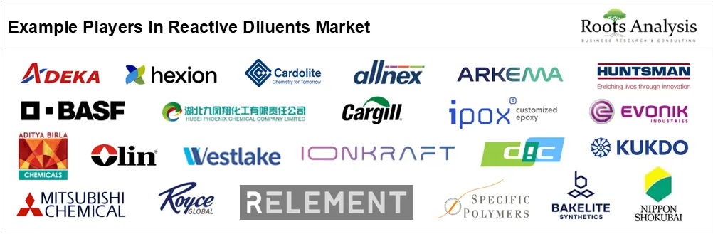 Reactive Diluents Market by Example Players Reactive Diluents Market by Example Players