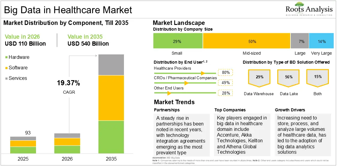 Global Big Data in Healthcare Market Growth 2025 to 2035