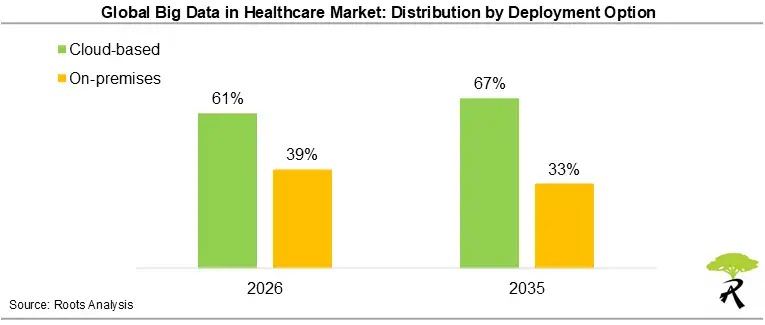 Global Big Data in Healthcare Market Share by Deployment Option