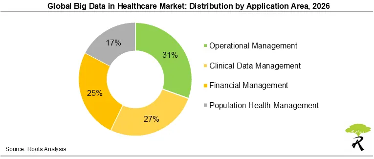 Global Big Data in Healthcare Market Size by Application Area, 2026