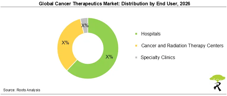 Global Cancer Therapeutics Market Size by End User, 2026