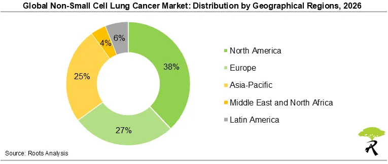 Global Non-Small Cell Lung Cancer Market Size by Geographical Regions, 2026