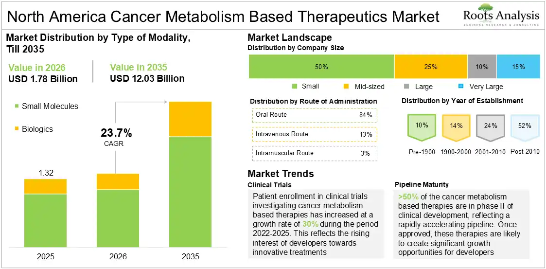 North America Cancer Metabolism Based Therapeutics Market Growth 2025 to 2035